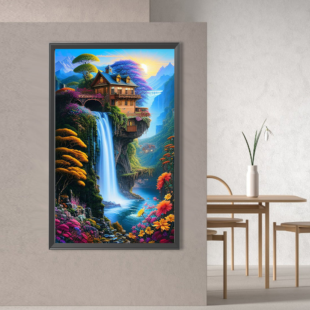 Mountains And Rivers - Full Square Drill Diamond Painting 40*65CM