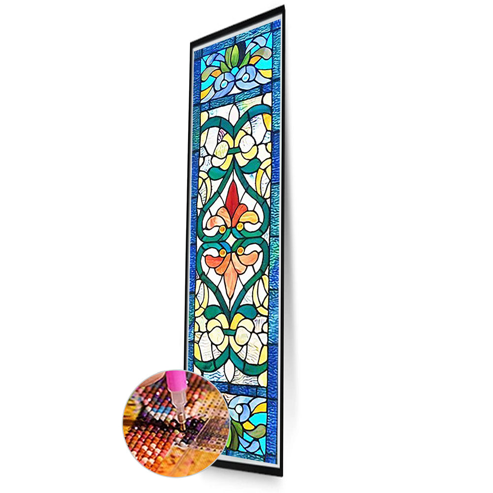 Painted Flowers - Full Round Drill Diamond Painting 30*120CM