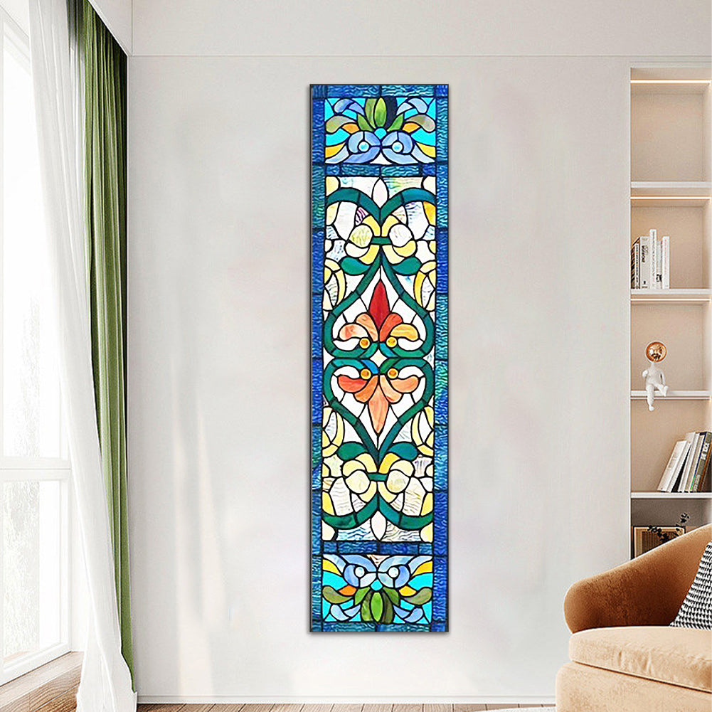 Painted Flowers - Full Round Drill Diamond Painting 30*120CM