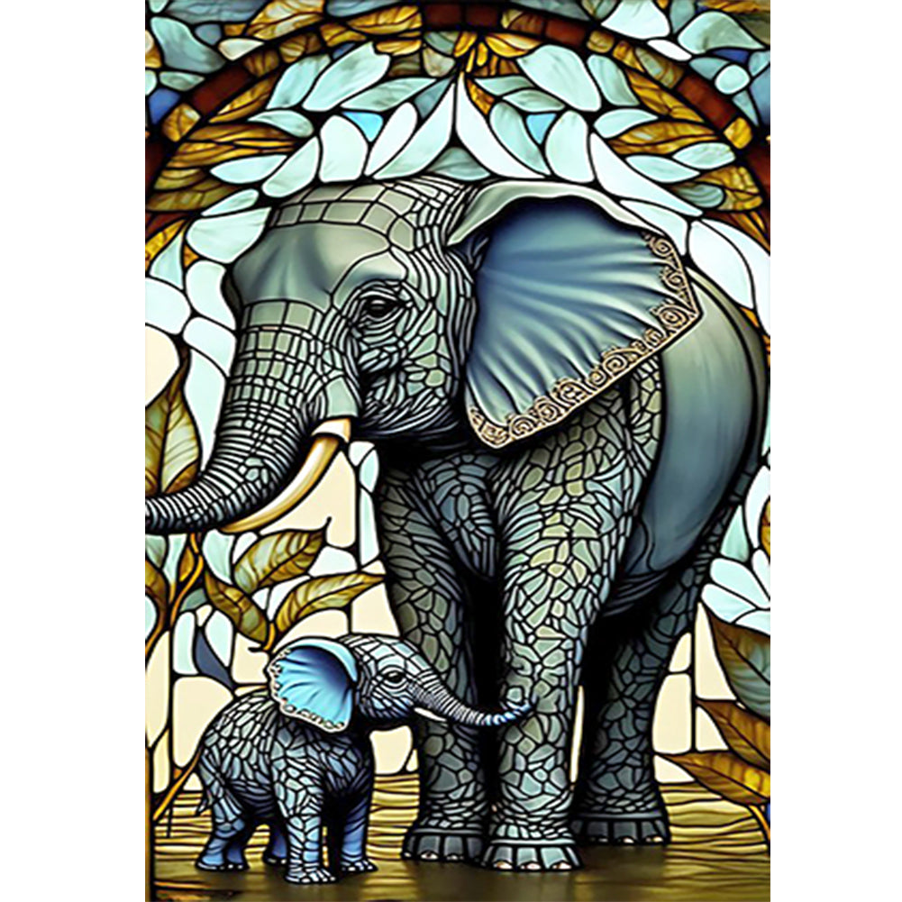 Elephant - Full Round Drill Diamond Painting 70*100CM