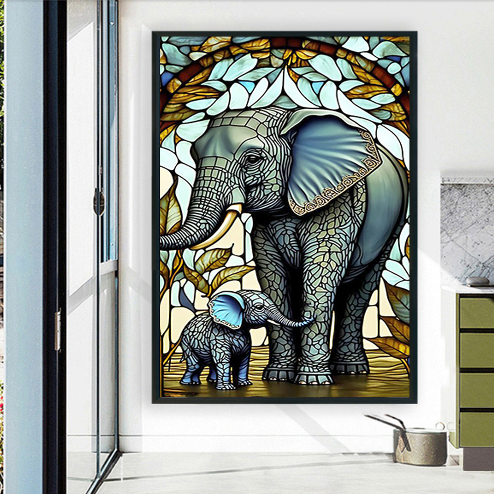 Elephant - Full Round Drill Diamond Painting 70*100CM