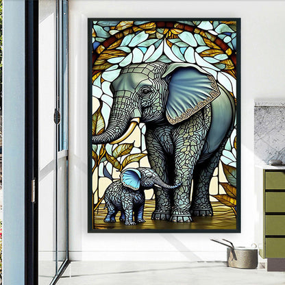 Elephant - Full Round Drill Diamond Painting 70*100CM