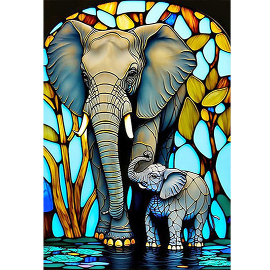 Elephant - Full Round Drill Diamond Painting 70*100CM