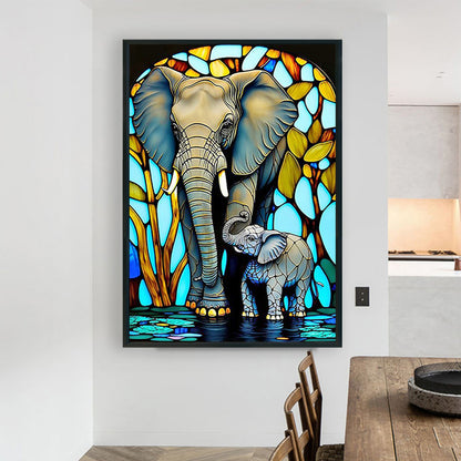 Elephant - Full Round Drill Diamond Painting 70*100CM