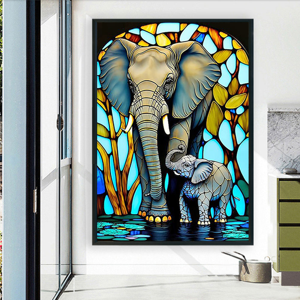 Elephant - Full Round Drill Diamond Painting 70*100CM