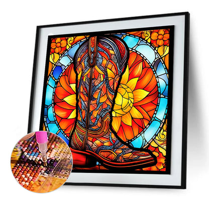 Chelsea Glass Painting - Full Round Drill Diamond Painting 30*30CM