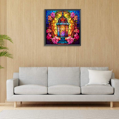 Flower Candle - Full Round Drill Diamond Painting 30*30CM