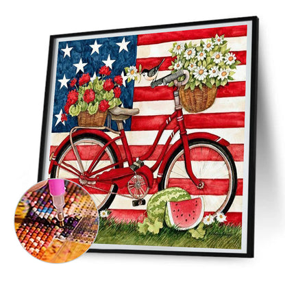 Bike - Full Round Drill Diamond Painting 30*30CM