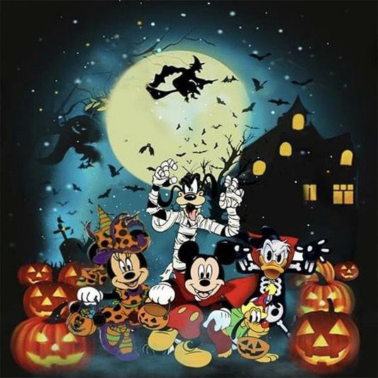 Mickey Mouse Halloween Party - Full Round Drill Diamond Painting 40*40CM