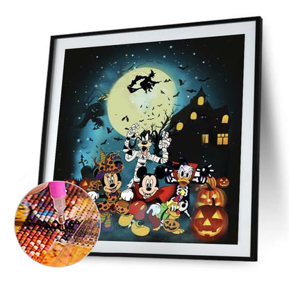 Mickey Mouse Halloween Party - Full Round Drill Diamond Painting 40*40CM