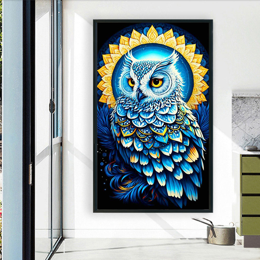 White Owl - Full Round Drill Diamond Painting 60*100CM