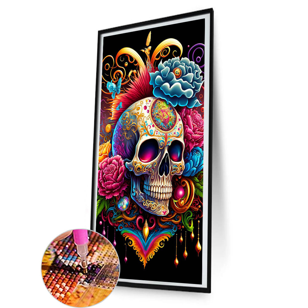 Skeleton - Full Round Drill Diamond Painting 40*80CM