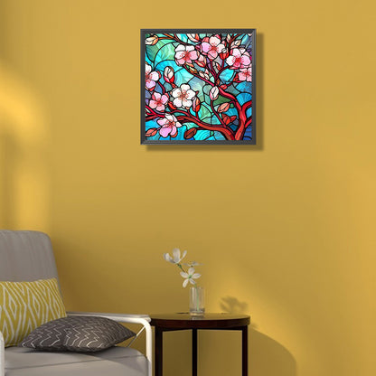 Cherry Blossoms - Full Round Drill Diamond Painting 30*30CM