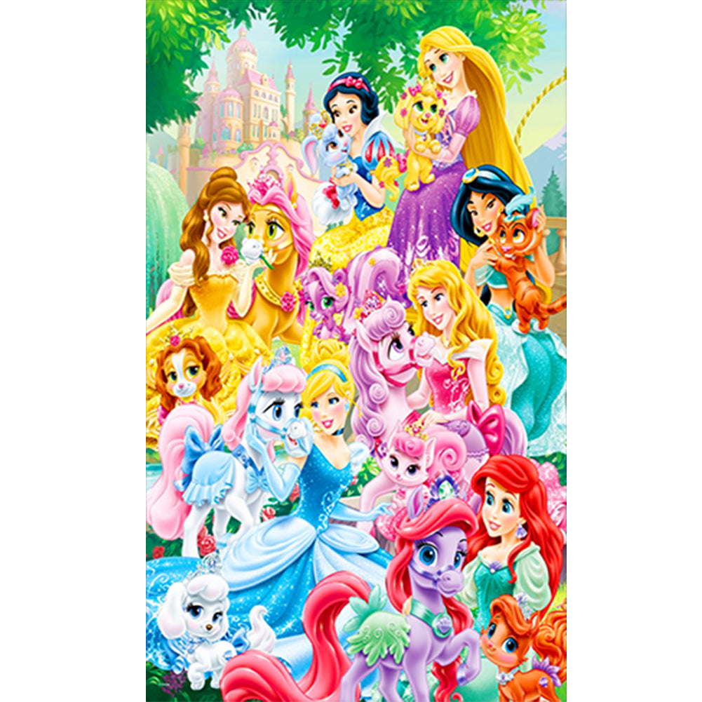 Disney Princess - Full Round Drill Diamond Painting 60*100CM