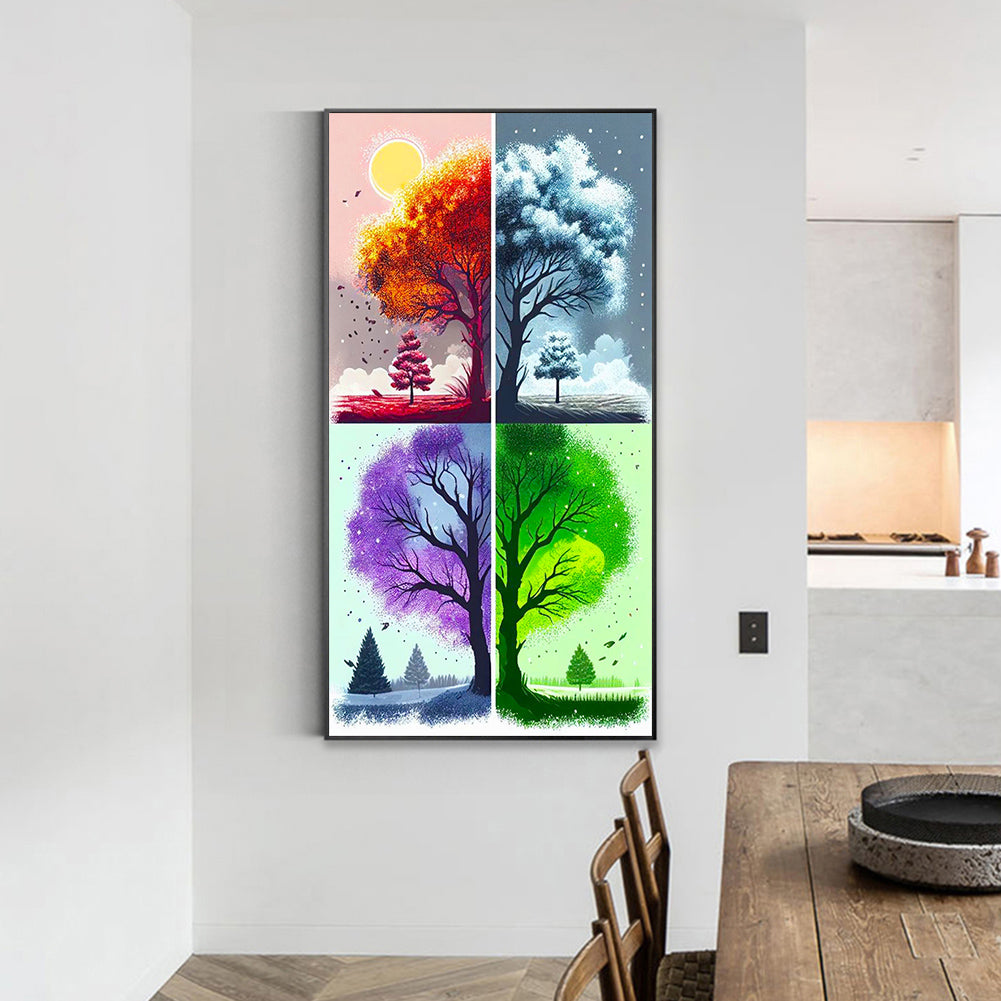 Four Seasons - Full Round Drill Diamond Painting 40*70CM
