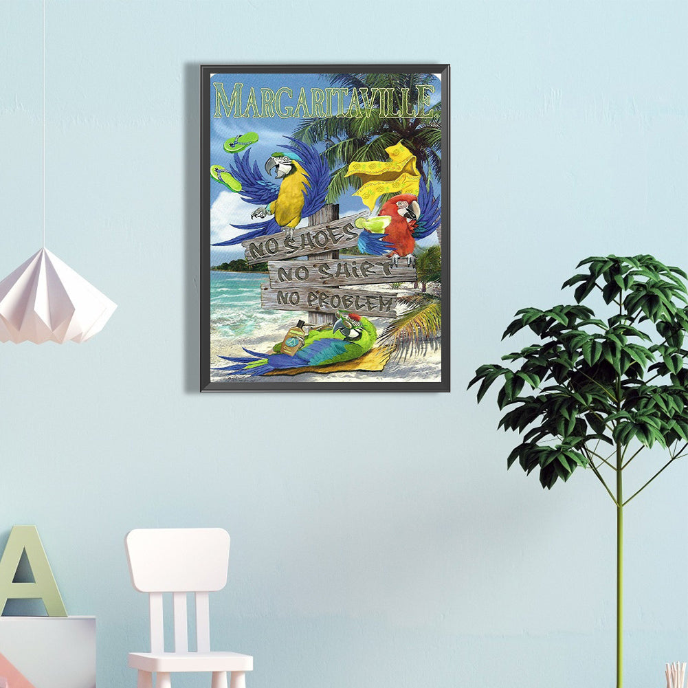 Beach Pictorial - Full Round Drill Diamond Painting 40*60CM