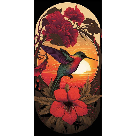 Branch Sparrow - Full Round Drill Diamond Painting 40*80CM