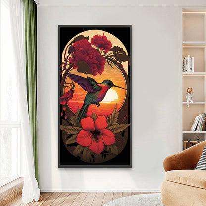 Branch Sparrow - Full Round Drill Diamond Painting 40*80CM