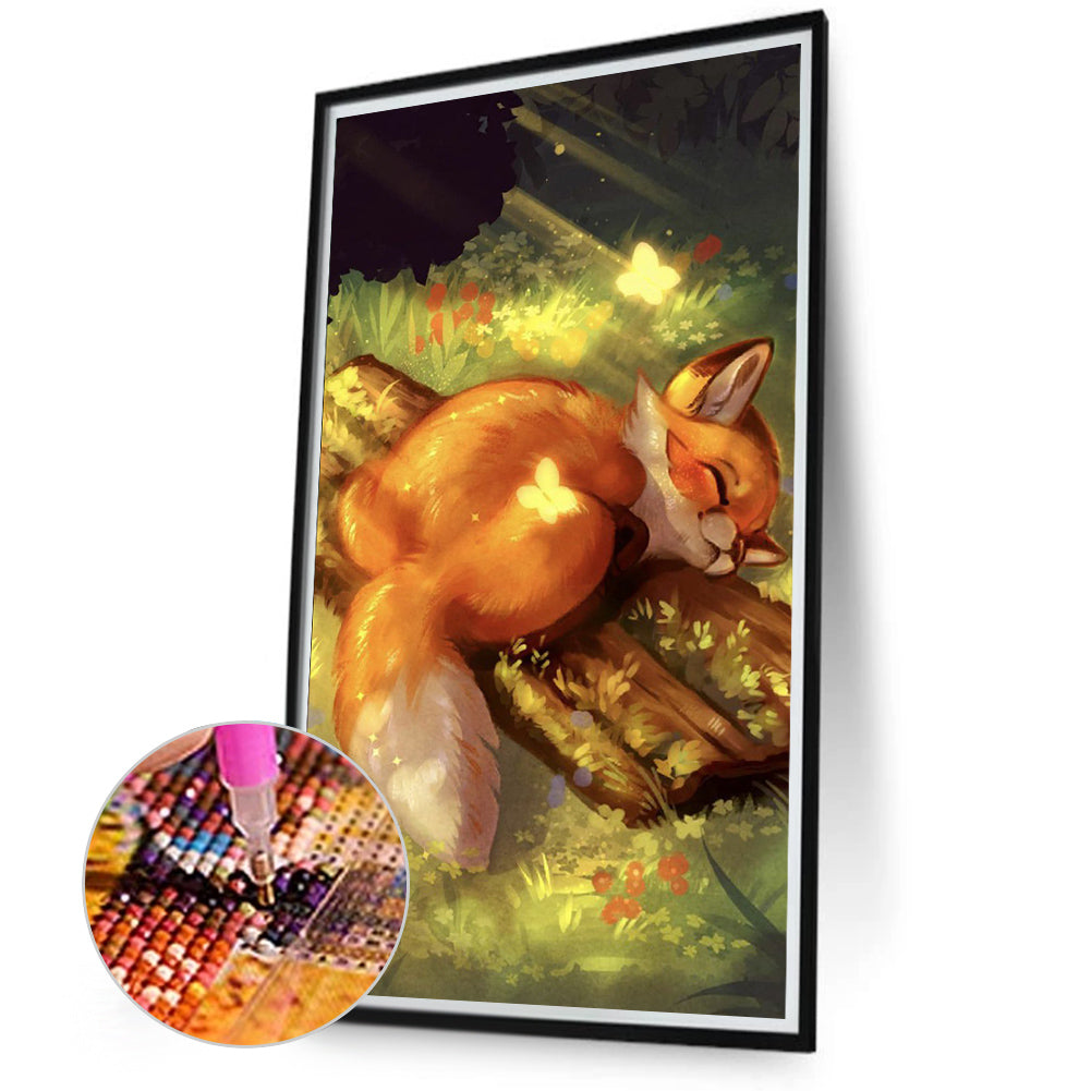 Resting Fox - Full Round Drill Diamond Painting 40*70CM