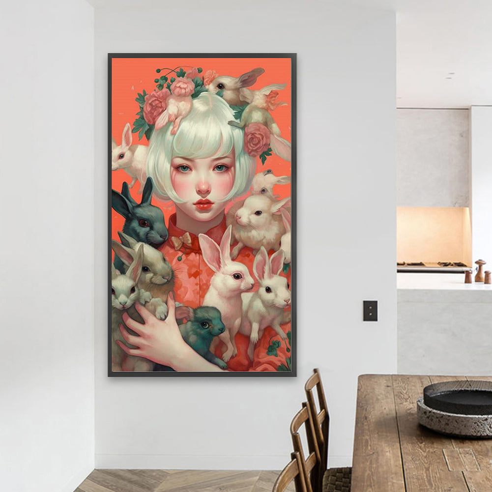Beauty And Pets - Full Square Drill Diamond Painting 40*70CM