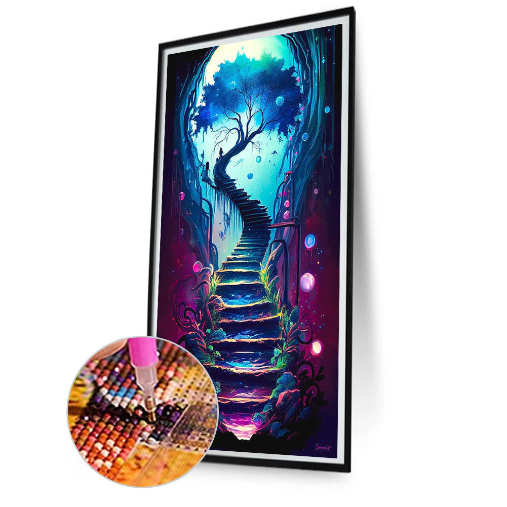 Mountain Ladder - Full Square Drill Diamond Painting 40*80CM