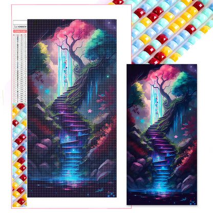 Mountain Ladder - Full Square Drill Diamond Painting 40*80CM