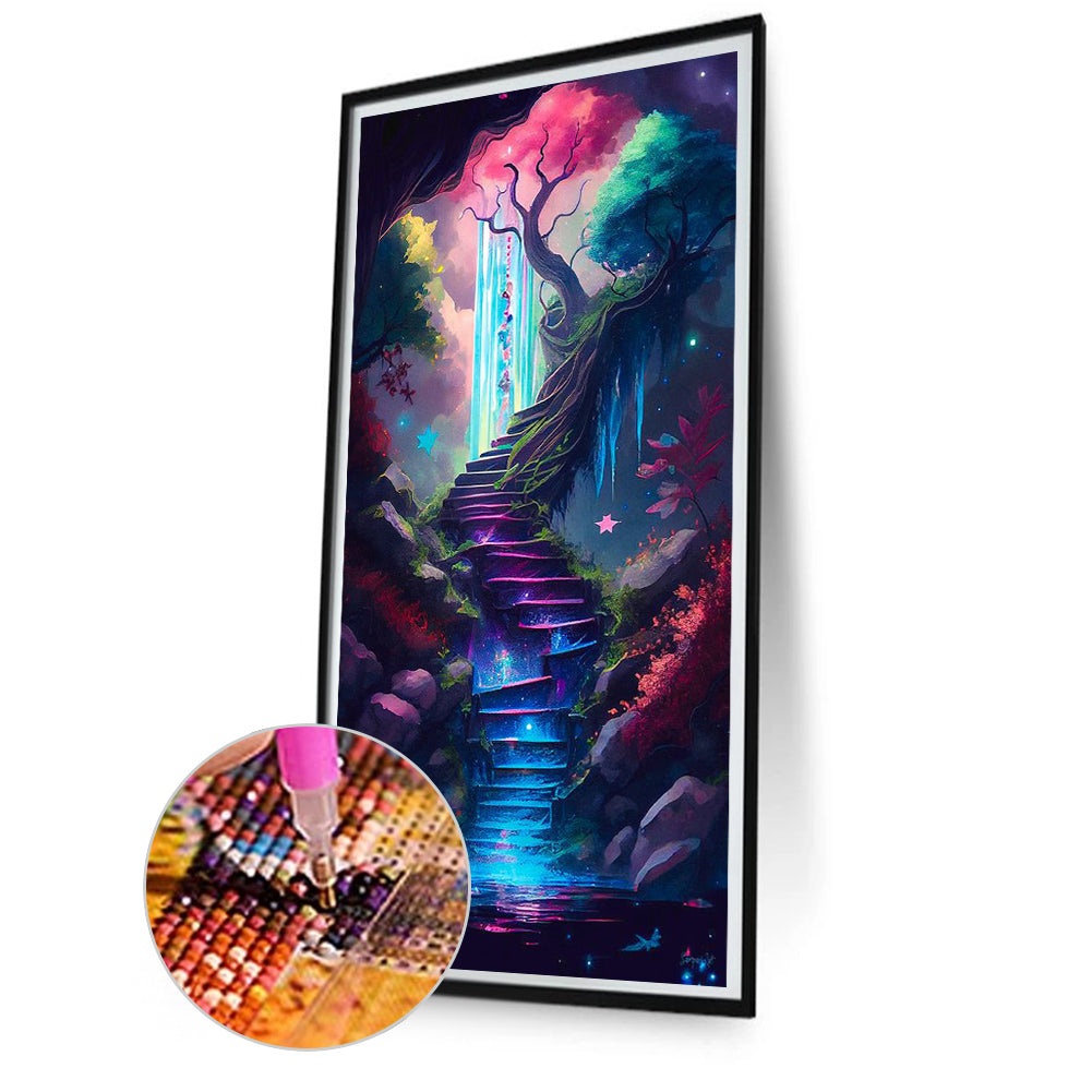 Mountain Ladder - Full Square Drill Diamond Painting 40*80CM