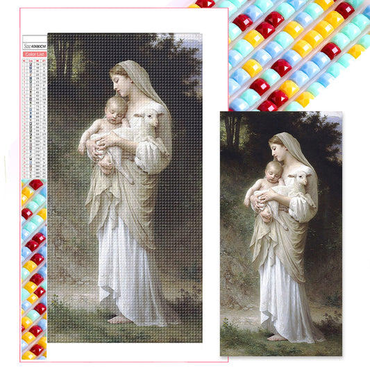 Virgin Mary - Full Square Drill Diamond Painting 40*80CM