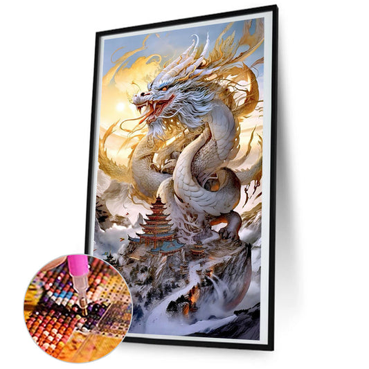 Flying Dragon - Full Round Drill Diamond Painting 45*80CM