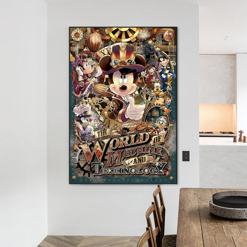 Mickey Mouse - Full Round Drill Diamond Painting 50*70CM