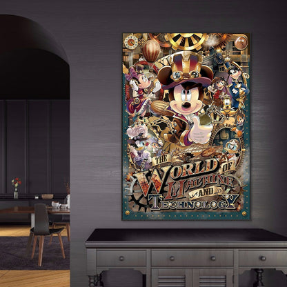 Mickey Mouse - Full Round Drill Diamond Painting 50*70CM