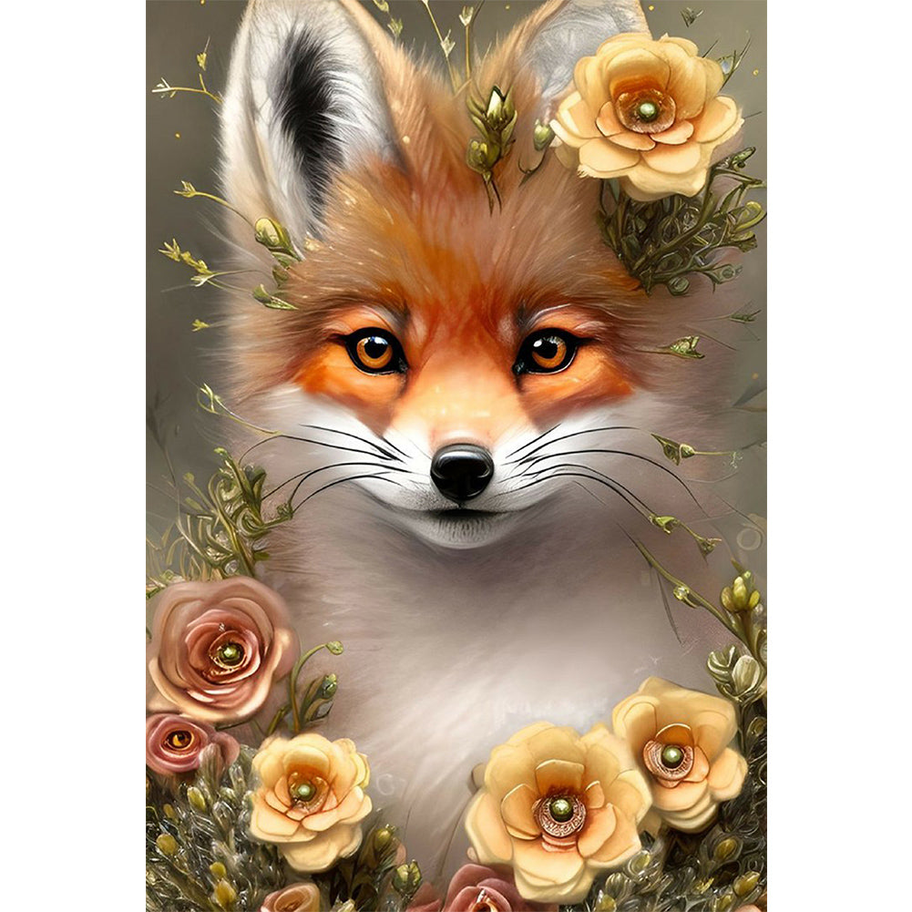 Fox - Full Round Drill Diamond Painting 50*70CM