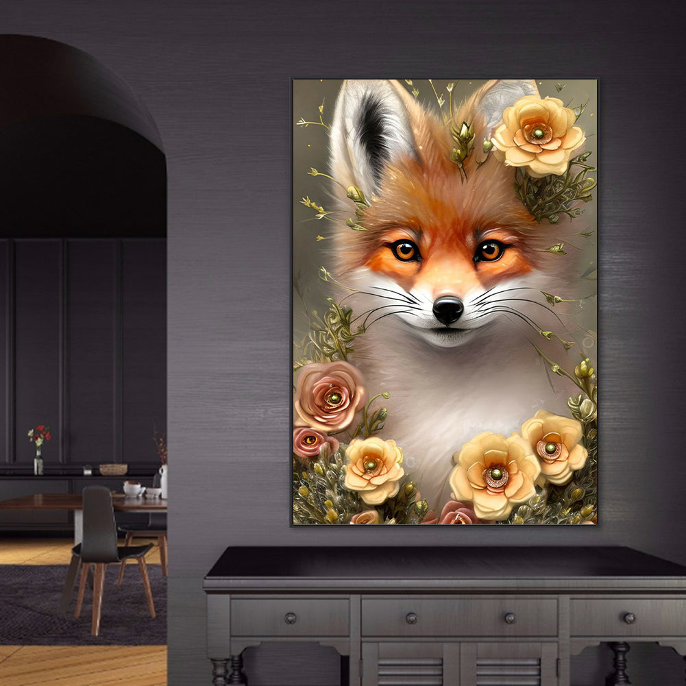 Fox - Full Round Drill Diamond Painting 50*70CM