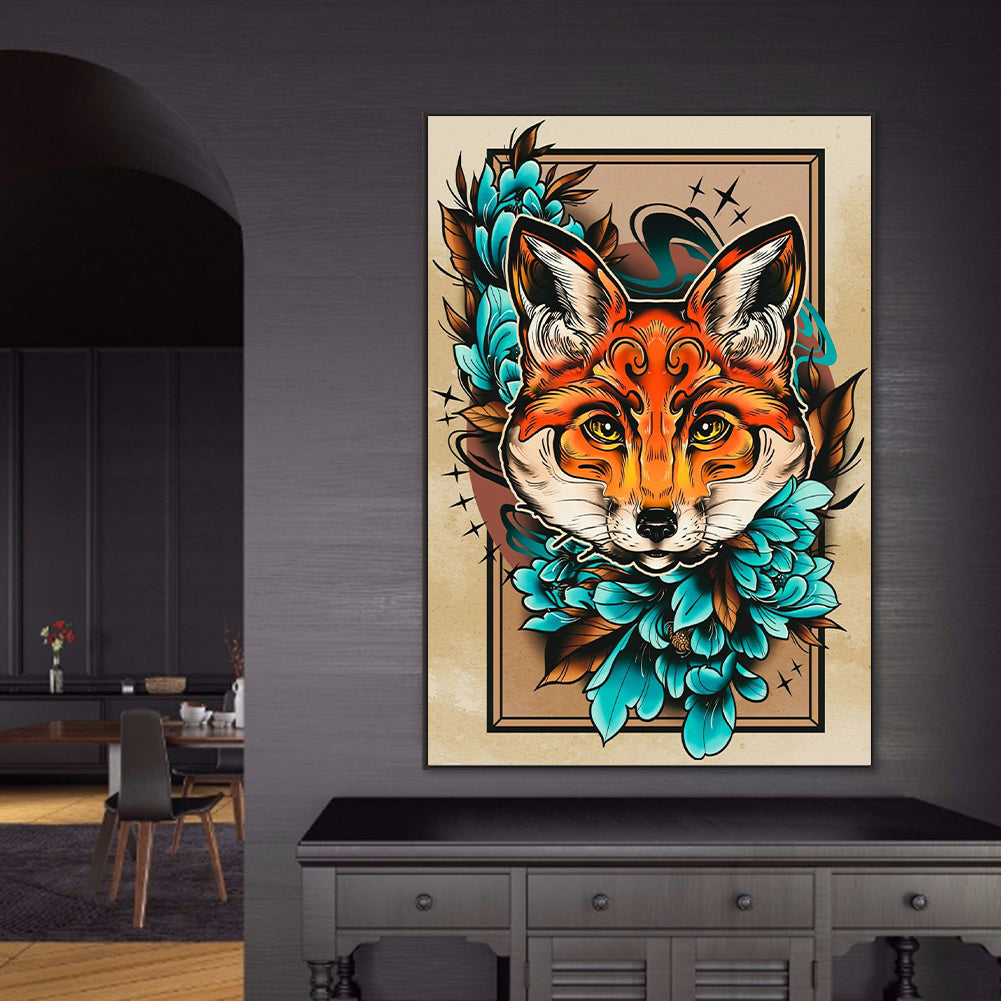 Fox - Full Round Drill Diamond Painting 50*70CM