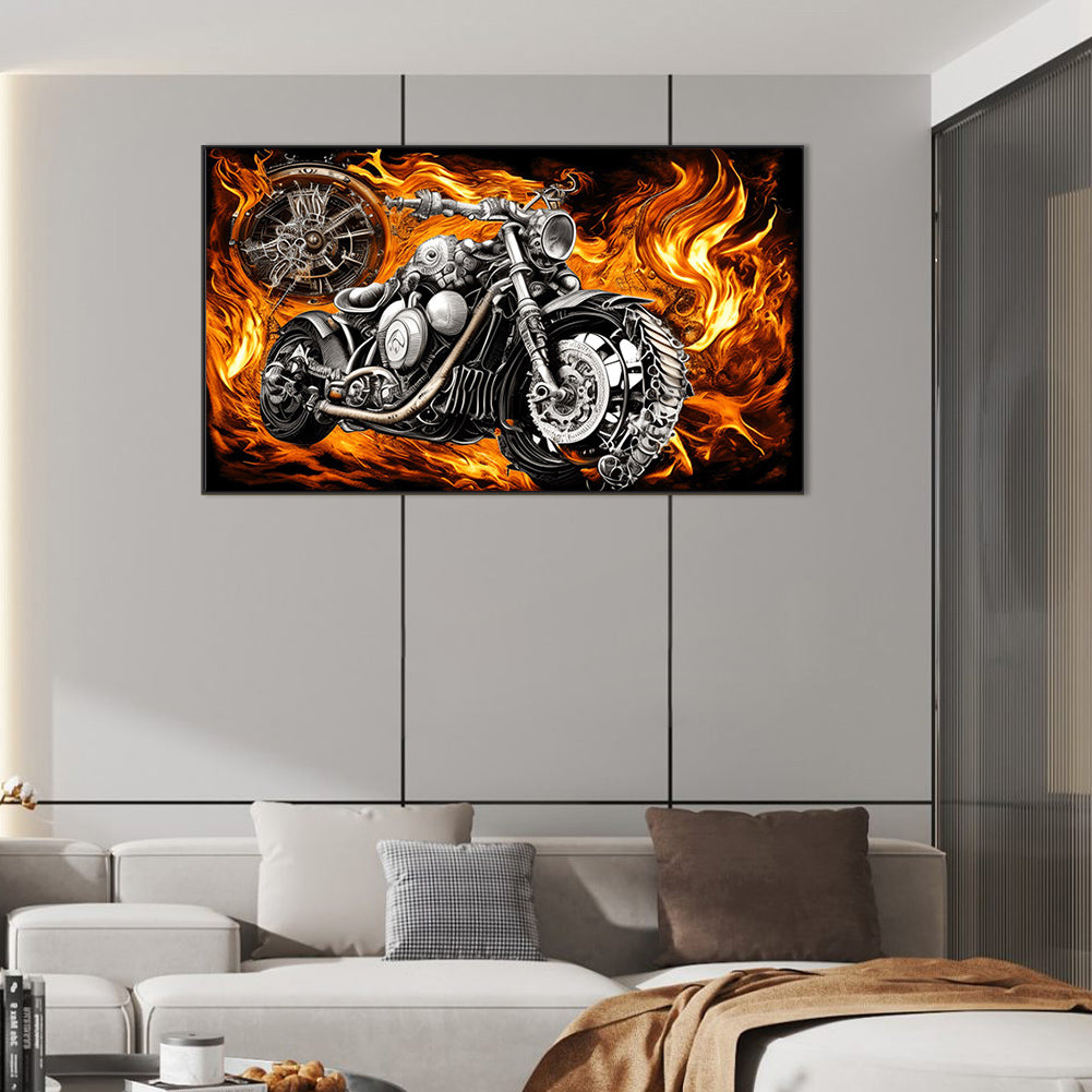 Hot Motorcycle - Full Round Drill Diamond Painting 70*45CM