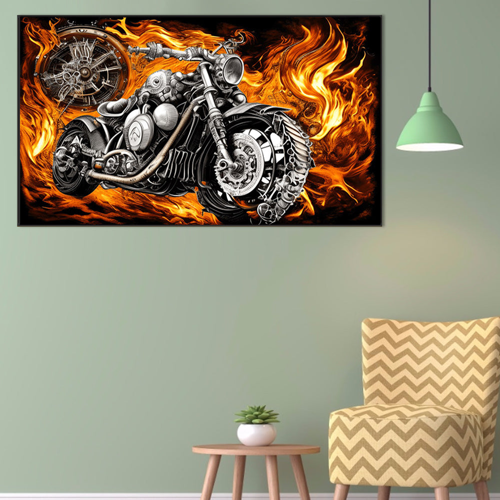 Hot Motorcycle - Full Round Drill Diamond Painting 70*45CM