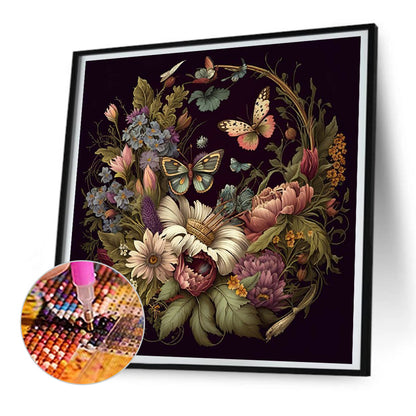 Wreath - Full Round Drill Diamond Painting 30*30CM