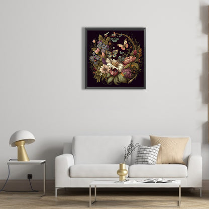 Wreath - Full Round Drill Diamond Painting 30*30CM