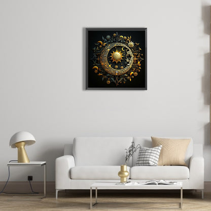 Sun Moon Star Chart - Full Round Drill Diamond Painting 30*30CM