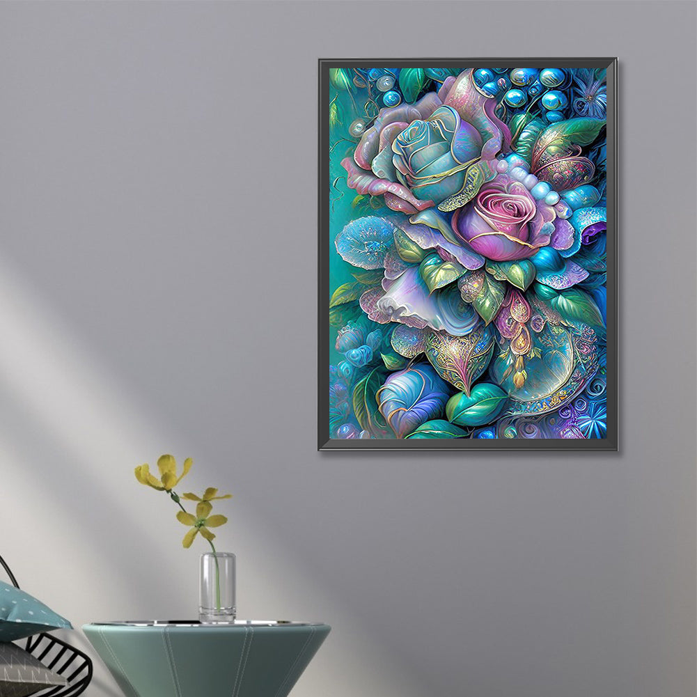 Metal Rose - Full Round Drill Diamond Painting 40*60CM