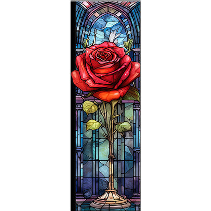 Rose Glass Painting - Full Round Drill Diamond Painting 30*90CM