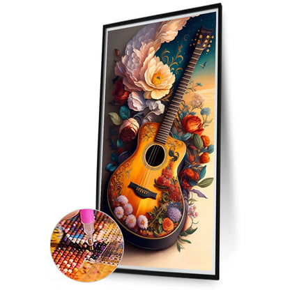 Guitar - Full Round Drill Diamond Painting 45*80CM