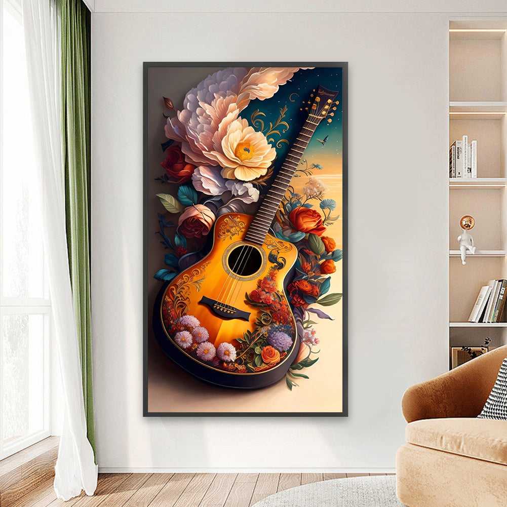 Guitar - Full Round Drill Diamond Painting 45*80CM
