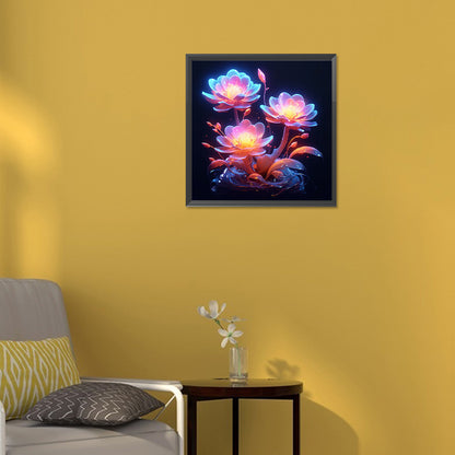 Lotus - Full Round Drill Diamond Painting 30*30CM