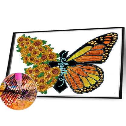 Beautiful Pansies - Special Shaped Drill Diamond Painting 40*30CM