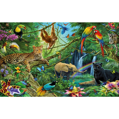 Forest Zoo - Full Round Drill Diamond Painting 80*50CM