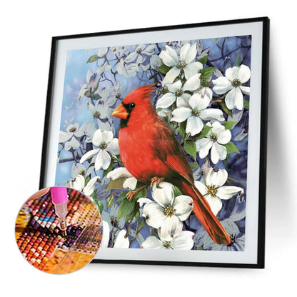 Branch Bird - Full Round Drill Diamond Painting 40*40CM