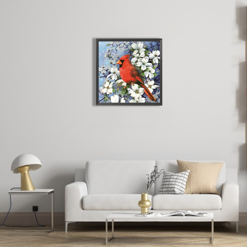 Branch Bird - Full Round Drill Diamond Painting 40*40CM