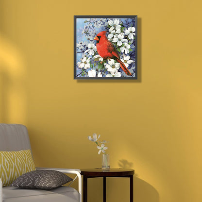 Branch Bird - Full Round Drill Diamond Painting 40*40CM