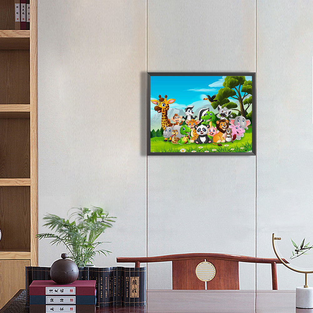 Fauna - Full Round Drill Diamond Painting 40*30CM